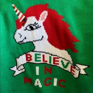 Ugly Christmas unicorn sweater